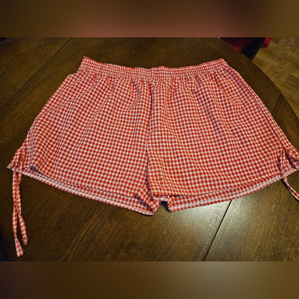 Gingham Women's Athletic Shorts